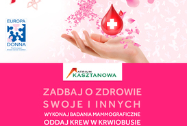 Krwiobus i mammobus przy Galerii Kasztanowa