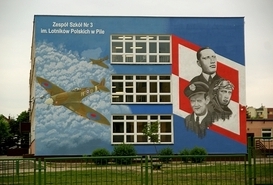 MURAL NA ŚCIANIE BUDYNKU ZESPOŁU SZKÓŁ NR 3 W PILE