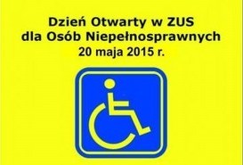 Dzień Otwarty w ZUS dla osób niepełnosprawnych.