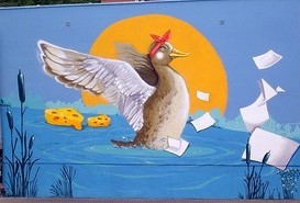 Kolejny szkolny mural