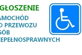 Referendum: samochód przystosowany do przewozu osób niepełnosprawnych