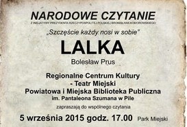 5.09. Narodowe Czytanie 'Lalka'