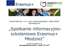 Erasmus+ Młodzież - spotkanie informacyjno-szkoleniowe.