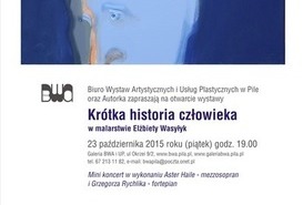 Otwarcie wystawy malarstwa Elżbiety Wasyłyk - Krótka historia człowieka