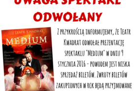 Spektakl odwołany