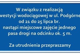 Utrudnienia w ruchu pojazdów/pieszych  na terenie miasta Piły