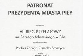 Honorowy Patronat Prezydenta.