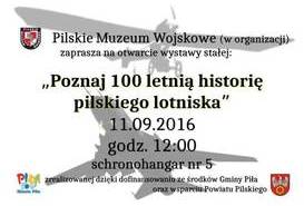 Poznaj 100-letnią historię pilskiego lotniska