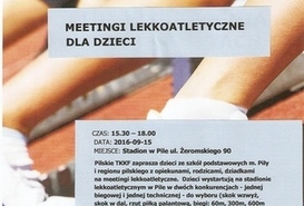 Meetingi lekkoatletyczne dla dzieci. 