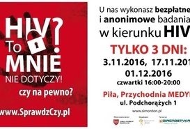 Anonimowe i bezpłatne  badania HIV w Pile.