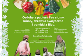 Rodzinne warsztaty przedświąteczne w Muzeum Okręgowym w Pile. 