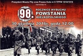 98. rocznica wybuchu Powstania Wielkiopolskiego.