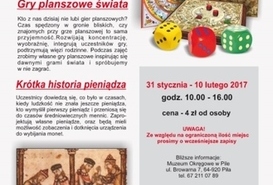 Ferie w mieście - oferta Muzeum Okręgowego w Pile. 