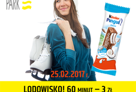 Promocja na lodowisku. 