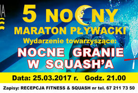 Nocne granie w squash'a.