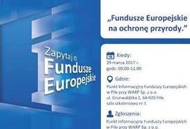 Bezpłatne spotkanie informacyjne: 'Fundusze Europejskie na ochronę przyrody'