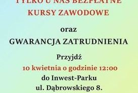 Bezpłatne kursy zawodowe z gwarancją zatrudnienia