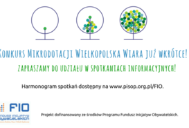 Konkurs Mikrodotacji Wielkopolska Wiara Zapraszamy do udziału w spotkaniu informacyjnym