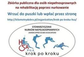 Zbieramy pieniądze na Kilometry Dobra i wsparcie pilskiego Stowarzyszenia  Krok po kroku HSA