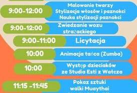 Dzień dziecka na targowisku miejskim.