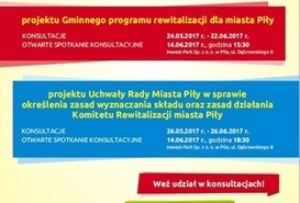 REWITALIZACJA - OTWARTE SPOTKANIA KONSULTACYJNE.