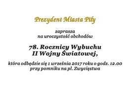 78. Rocznica Wybuchu II Wojny Światowej