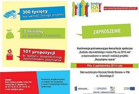 Konferencja podsumowująca konsultacje pilskiego budżetu obywatelskiego na 2015 rok