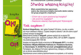 Stwórz własną książkę - rodzinny konkurs artystyczny dla mieszkańcó z powiatu pilskiego