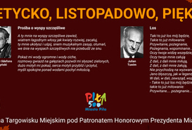 Poetycko, listopadowo, pięknie - poezja na targowisku miejskim
