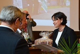 IX uroczyste posiedzenie Okręgowego Zarządu Polskiego Związku Działkowców z okazji 120 - lecia ogrodów działkowych w Polsce.