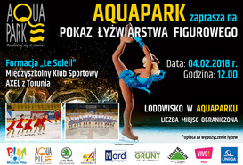 Aquapark zaprasza na pokaz łyżwiarstwa figurowego