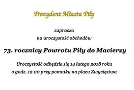73. rocznica Powrotu Piły do Macierzy