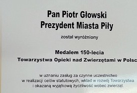 Prezydent nagrodzony za miłość do zwierząt