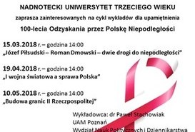 100-LECIE NIEPODLEGŁOŚCI - cykl wykładów