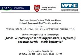 Konferencja dotycząca współpracy administracji publicznej i organizacji pozarządowych