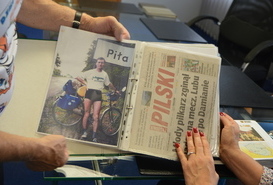Kochają turystykę rowerową i Piłę - Spieczone Bliźniaki w Ratuszu