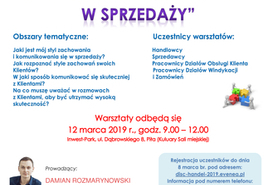 Bezpłatne warsztaty 'Wykorzystanie modelu DISC w sprzedaży'