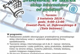 „HANDEL W SIECI: sklep internetowy od podstaw” - bezpłatne szkolenie