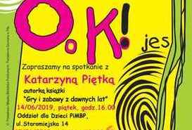 Książka jest OK! / Spotkanie z Katarzyną Piętką
