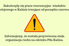 Piła-Kalina: przywrócona stała organizacja ruchu 