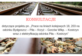Konsultacje dot. lini kolejowej 18 i 203