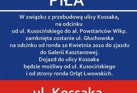 Zamknięcie ulicy Głuchowskiej