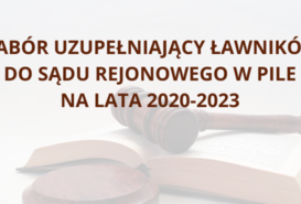 Nabór uzupełniający ławników do Sądu Rejonowego w Pile na lata 2020-2023