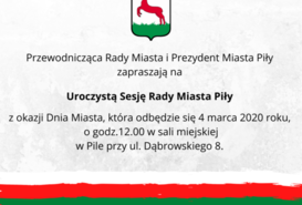 Uroczysta Sesja Rady Miasta Piły