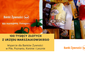 Wsparcie Samorządu Województwa Wielkopolskiego dla Banków Żywności 