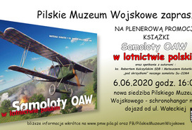 Plenerowa promocja książki „Samoloty OAW w lotnictwie polskim”.