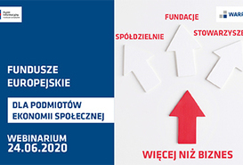 Punkt Informacyjny Funduszy Europejskich w Pile zaprasza na webinarium pt. „Fundusze Europejskie dla Podmiotów Ekonomii Społecznej”