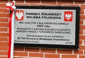 Tablica ku pamięci Żołnierzy Wojska Polskiego 