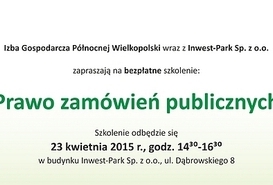 Bezpłatne szkolenie: Prawo zamówień publicznych